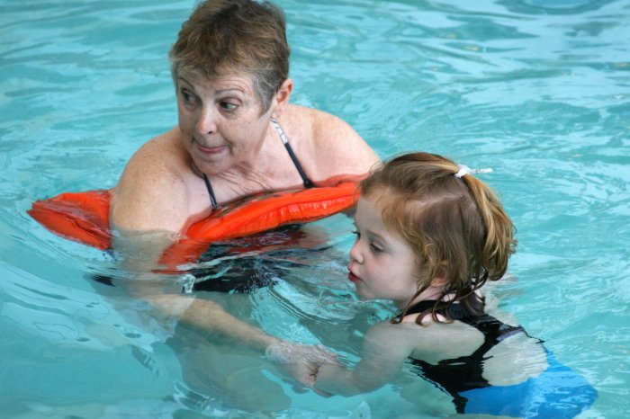 Swimming with Grammy 2